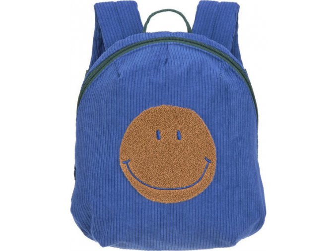 Lässig KIDS Tiny Backpack Cord Little Gang Smile blue
