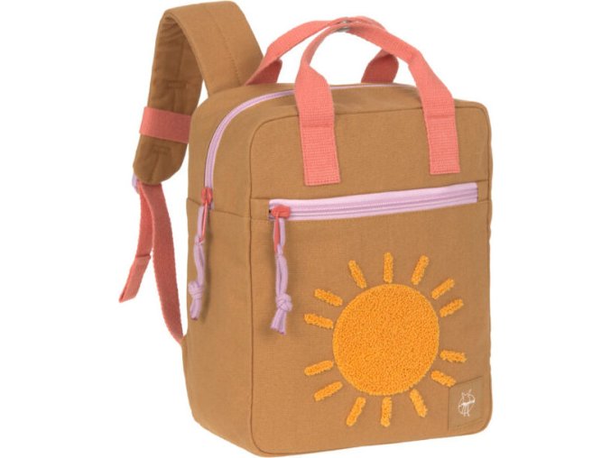 Lässig KIDS LÄSSIG Green Label Little One & Me Square Backpack Small Gots caramel (Varianta LÄSSIG Green Label Little One & Me Square Backpack Small Gots caramel)