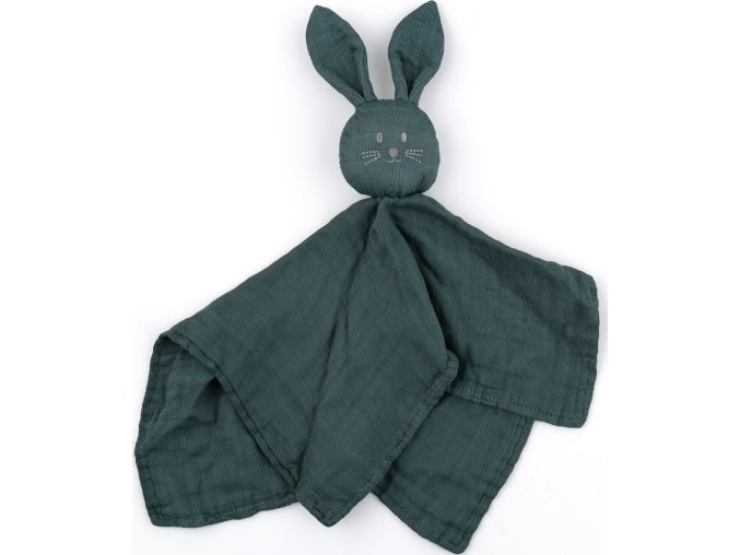 PETITEMARS PETITE&MARS Mazlíček bambusový mušelinový Hugo Misty Green 0m+