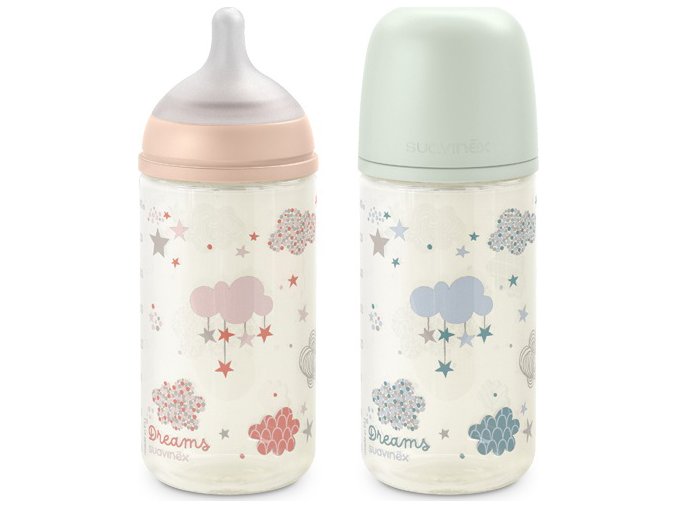 SUAVINEX | Láhev sklo DREAMS 240 ml fyziologická SX PRO +3 MF