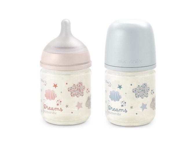 SUAVINEX | Láhev SKLO DREAMS 120 ml fyziologická SX PRO +0 XS - modrá (Varianta SUAVINEX | Láhev SKLO DREAMS 120 ml fyziologická SX PRO +0 XS - modrá)
