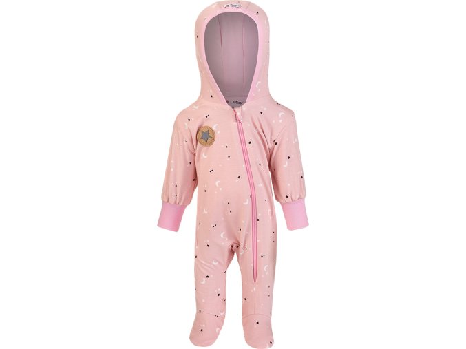 Little Angel overal podšitý BIO DR Outlast® - sv.růžová hvězdičky/růžová baby (Velikost 56)