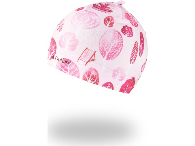 Little Angel Čepice tenká TISK Outlast® - park růžová (Velikost 1 | 36-38 cm)