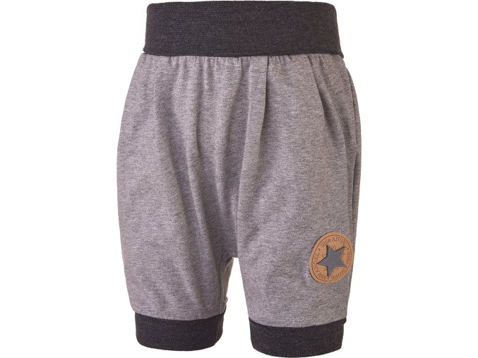 Little Angel Šortky tenké harémky Outlast® - šedý melír (Velikost 68)