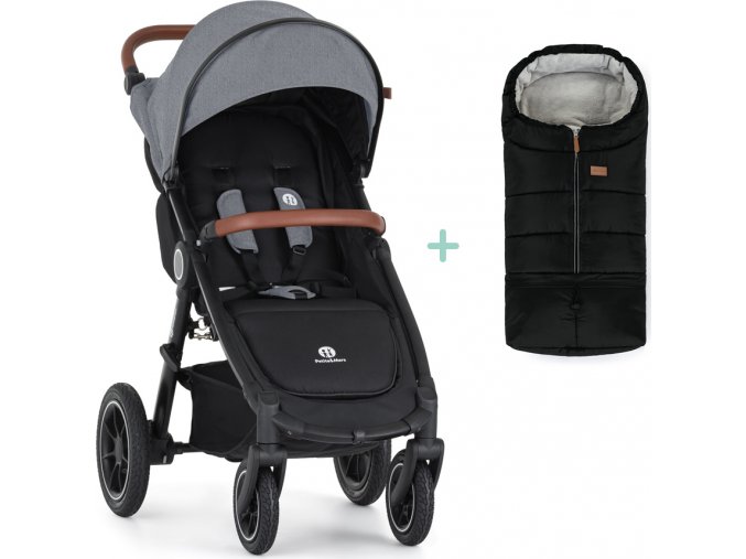 PETITEMARS PETITE&MARS Kočárek sportovní Street2 Air Oak Ultimate Grey + PETITE&MARS fusak Jibot ZDARMA