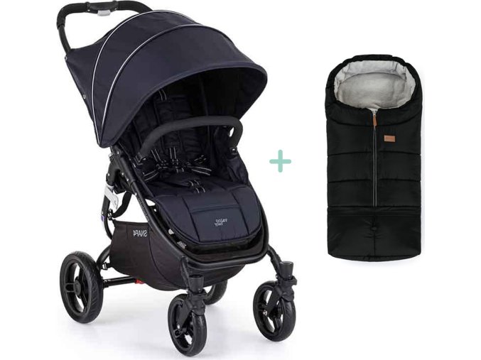 VALCO BABY VALCO BABY Kočárek sportovní Snap 4 Flat Matte LTD Edition Deep Blue + PETITE&MARS fusak Jibot