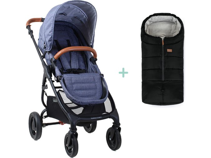 VALCO BABY VALCO BABY Kočárek sportovní Trend 4 Ultra Denim + PETITE&MARS fusak Jibot ZDARMA