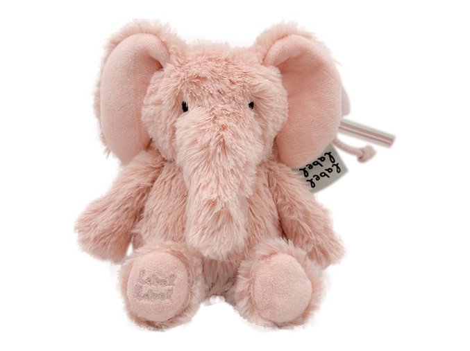 label label plysak slon elly s pink