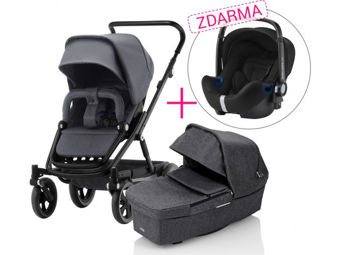 BRITAX SET Kočárek Go Big 2 + hluboká korba + autosedačka 2020