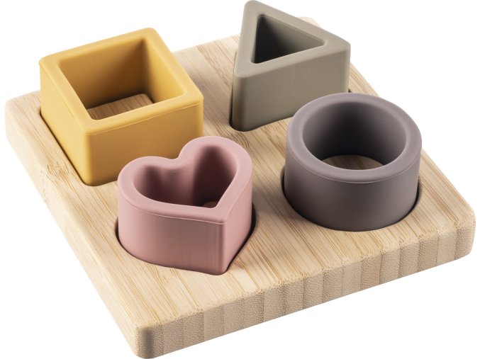 ZOPA Silikonová bambusová skládačka (Varianta Multicolor)