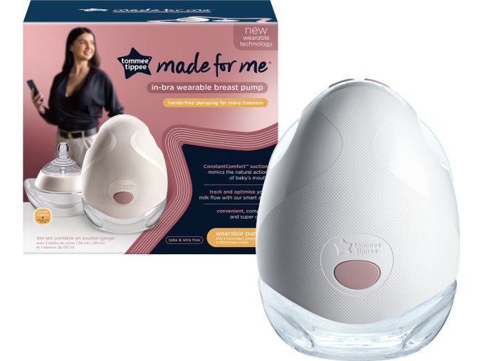 TOMMEE TIPPEE Made for Me Nositelná Odsávačka Mateřského Mléka Single