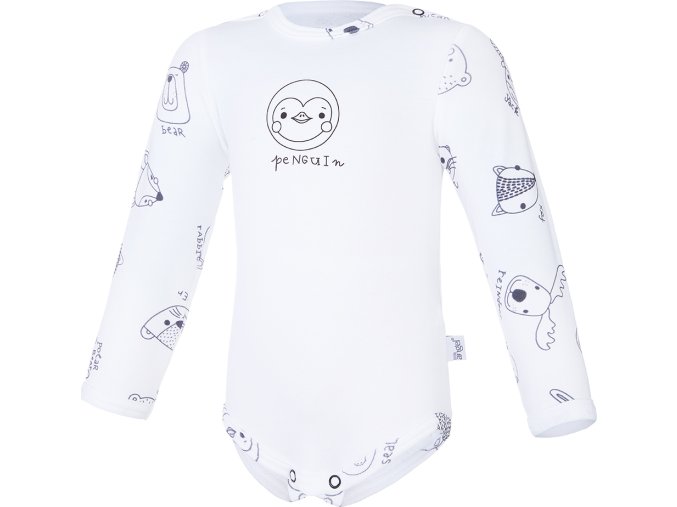 Little Angel body smyk obrázek TISK Outlast® - bílá/bílá zvířátka (Velikost 62)
