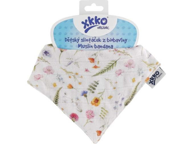 Dětský slintáček XKKO Organic - Summer Meadow