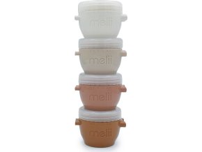 Kelímky na potraviny Snap&Go 118 ml - 4ks - krémové/ béžové