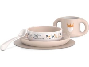 SUAVINEX | Jídelní set WONDERLAND +6 m - RŮŽOVÝ