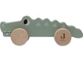 Jollein Krokodýl na kolečkách dřevěný Jungle Jambo