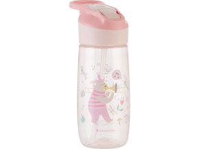 KikkaBoo Hrnek se silikonovým pítkem 450ml 12m+ Music Fest Pink