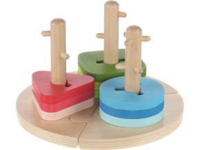 ZOPA Dřevěné Montessori puzzle (Varianta Wood)