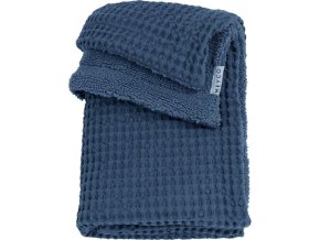 Deka Waffle Teddy fleece - Indigo