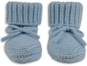LODGER Capáčky Merino Blue Fogg 0 - 6 měsíců