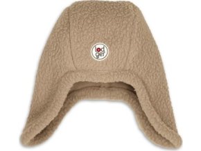 LODGER Zimní čepice Teddy Beige 3 - 6 měsíců