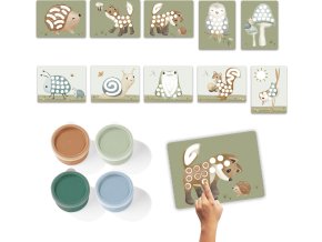 Little Dutch Kreativní sada malování prsty Forest Friends