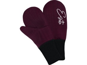ESITO Zimní palcové rukavice softshell s beránkem Fuchsie