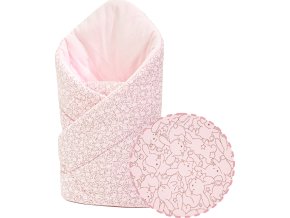 ESITO Zavinovačka pro miminko Zája Delicate pink 85x85 cm - 85 x 85 cm