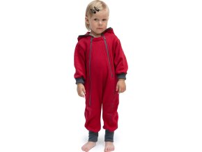 ESITO | Teplákový overal rostoucí Warmkeeper Cerise red (Velikost 68 - 74)