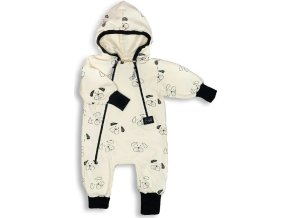 ESITO | Teplákový overal rostoucí Tlapka (Velikost 68 - 74)