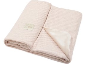 ESITO Mikroplyšová deka dvojitá Velvet / svetr Powder pink - 75 x 100 cm