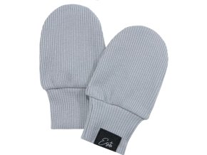 ESITO | Kojenecké rukavice žebrované Color Grey (Velikost 56)