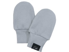 ESITO Kojenecké rukavice žebrované Color Grey