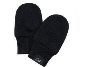 ESITO Kojenecké rukavice žebrované Color Black