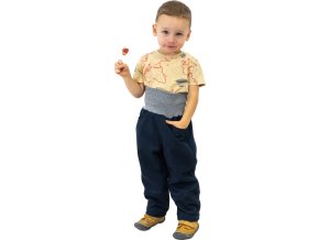 ESITO Dětské softshellové oteplovačky Navy blue
