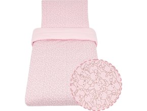 ESITO Dětské povlečení Jersey Zája Delicate pink - 100 x 135, 60 x 40 cm