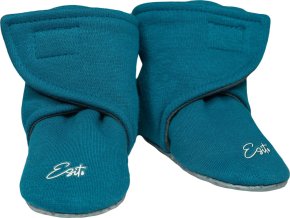 ESITO | Capáčky barefoot Warmkeeper Petrol (Velikost 2 - délka stélky: 12 cm)