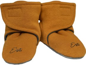 ESITO | Capáčky barefoot Warmkeeper Antique gold (Velikost 2 - délka stélky: 12 cm)