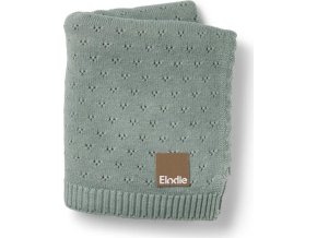 Pointelle Blanket Elodie Details - Pebble Green