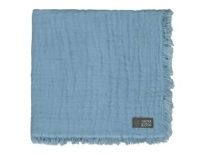 VINTER & BLOOM Deka Feather Muslin Organic Dim Blue