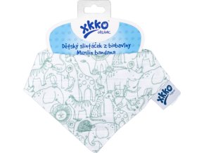 xkko organic bandana safari w granite green 8594216382149 m