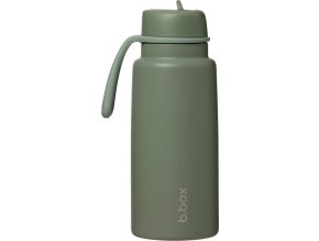 Nerezová termolahev s brčkem 1l - olive