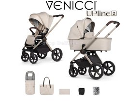 venicci upline 2 2 in 1 pushchair stone beige 38547..