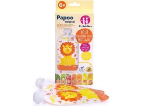 PETITEMARS PETITE&MARS Kapsička na jídlo Papoo Lev - 6 ks