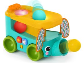 BRIGHT STARTS BRIGHT STARTS Autíčko vkládací s míčky Pop & Roll Safari Bus™ 6m+