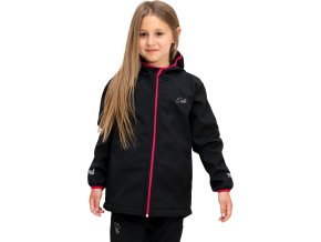 ESITO | Dětská softshellová bunda DUO Raspberry pink / Black (Velikost 86)