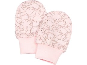 ESITO Bavlněné rukavičky pro miminko Zája Delicate pink