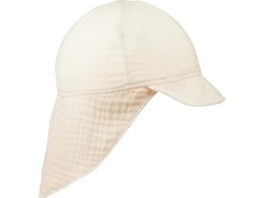 ESITO Dětská kšiltovka s krytím krku mušelín Cream