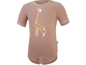 Little Angel body tenké KR obrázek Outlast® - oříšková (Velikost 74)