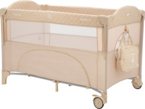 KikkaBoo Postýlka cestovní Milky Way Beige